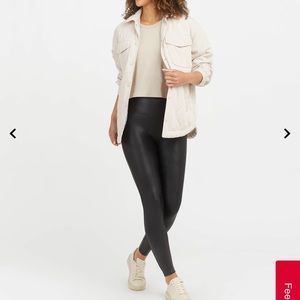 Spanx faux leather leggings